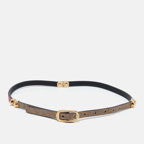 Balenciaga Tri Color Leather B Buckle Waist Belt 80CM - Balenciaga - Modalova