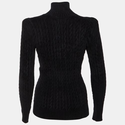 Cable Knit Structured Wide Shoulder Jumper S - Balenciaga - Modalova