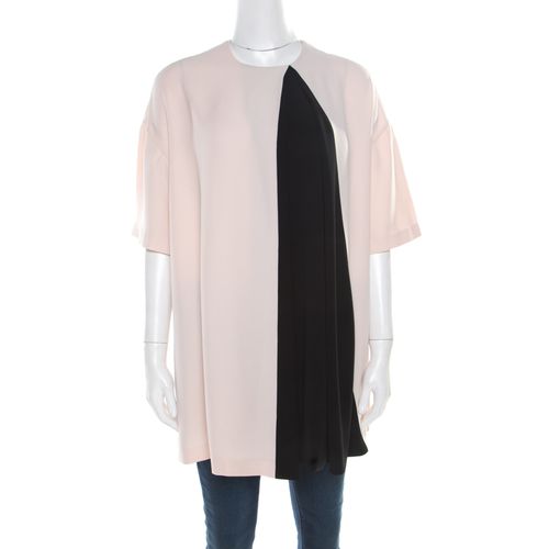 Balenciaga Pink and Black Inverted Pleat Detail Tunic S - Balenciaga - Modalova