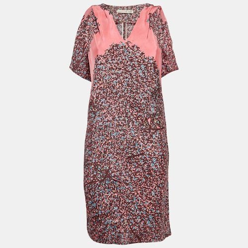 Balenciaga Paris Pink Printed Silk Sleeveless Mini Dress S - Balenciaga - Modalova