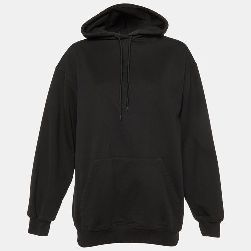 Balenciaga Black Logo Print Cotton Hooded Sweatshirt S - Balenciaga - Modalova