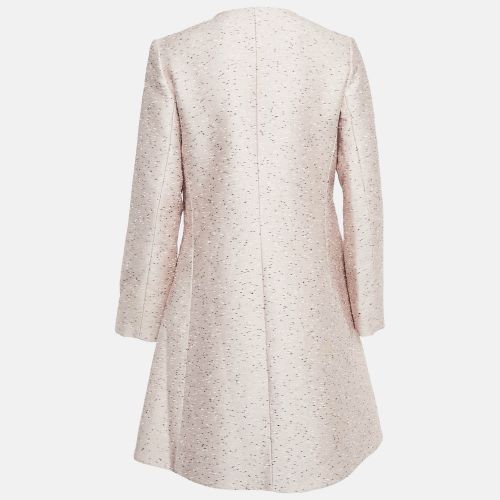 Slubbed Silk Blend Mid-Length Coat M - Balenciaga - Modalova