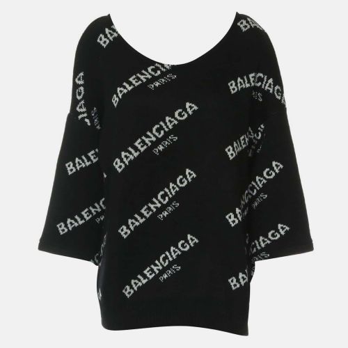 Balenciaga Logo Knitted Sweater FR 40 - Balenciaga - Modalova
