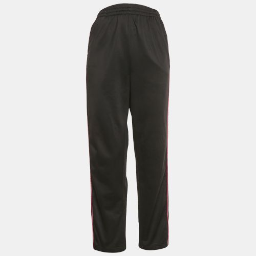Balenciaga Black Synthetic Logo Stripe Detail Track Pants S - Balenciaga - Modalova