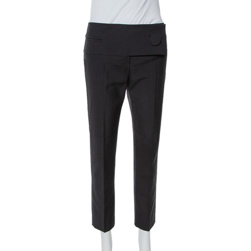 Balenciaga Black Wool Flap Closure Detail Tailored Pants M - Balenciaga - Modalova