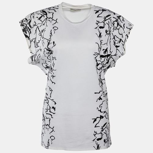 Abstract Print Cotton Crew Neck T-Shirt M - Balenciaga - Modalova