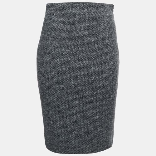 Balenciaga Grey Virgin Wool Pencil Skirt M - Balenciaga - Modalova