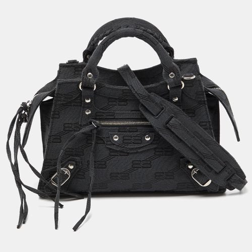 Balenciaga Black BB Monogram Canvas XS Neo Cagole Bag - Balenciaga - Modalova