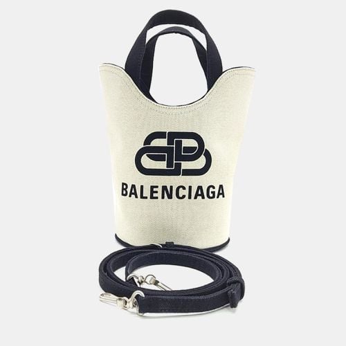 Ivory/Black Wave XS Shoulder Bag - Balenciaga - Modalova