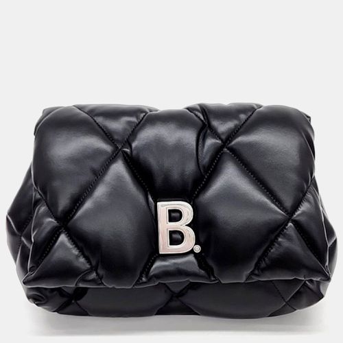 B Logo Puffy Clutch Bag - Balenciaga - Modalova