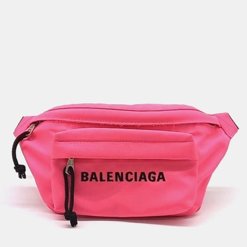 Balenciaga Neon Pink/Black Canvas Medium Explorer Belt Bag - Balenciaga - Modalova