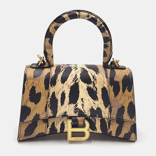 Balenciaga Printed Leather XS Hourglass Top Handle Bag - Balenciaga - Modalova