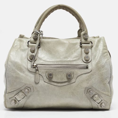 Balenciaga Light Blue Leather GSH Mid Day Bag - Balenciaga - Modalova