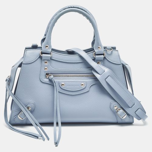 Balenciaga Light Blue Leather Small Neo Classic Tote - Balenciaga - Modalova