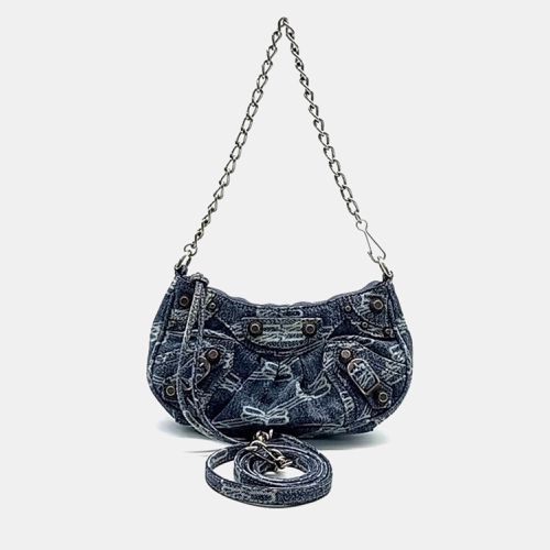 Balenciaga Denim Le Cagol Mini Shoulder Bag - Balenciaga - Modalova