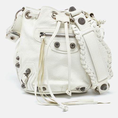 Balenciaga White Leather XS Le Cagole Bucket Bag - Balenciaga - Modalova