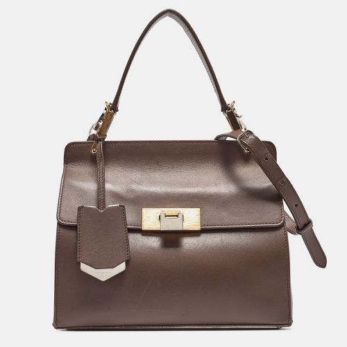 Balenciaga Taupe Leather Le Dix Cartable S Top Handle Bag - Balenciaga - Modalova