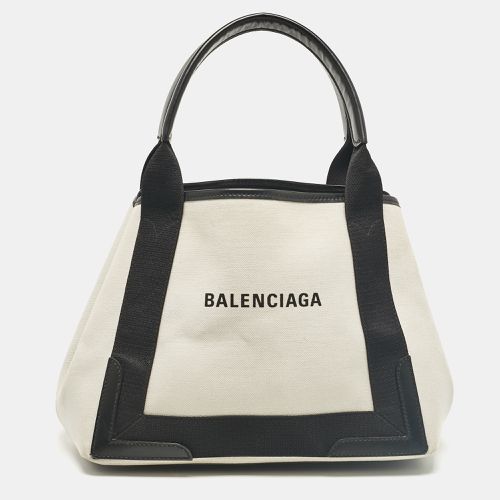 Balenciaga Black Canvas Leather Tote - Balenciaga - Modalova