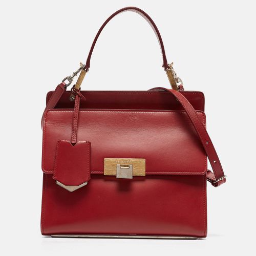 Balenciaga Red Leather Le Dix Cartable Top Handle Bag - Balenciaga - Modalova