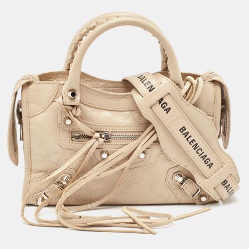 Leather Mini Metallic Edge City Bag - Balenciaga - Modalova