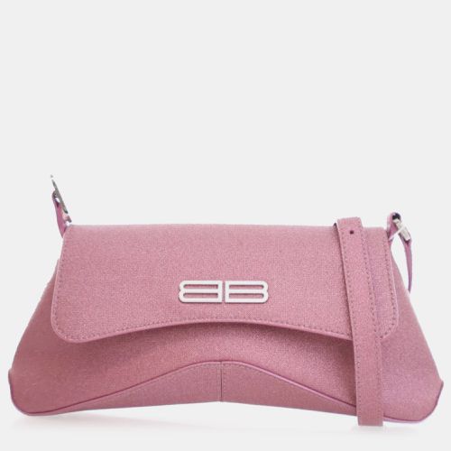 Balenciaga Pink Fabric Small Xx Glitter Flap Bag - Balenciaga - Modalova