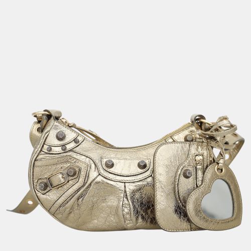 Metallic Leather Le Cagole XS Shoulder Bag - Balenciaga - Modalova