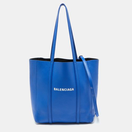 Balenciaga Blue Leather Bazar Shopper Tote - Balenciaga - Modalova