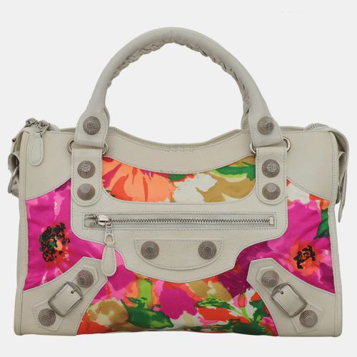 Balenciaga Floral Satin Leather GSH City Bag - Balenciaga - Modalova