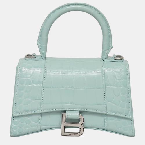 Balenciaga Crocodile Embossed Hourglass XS Bag - Balenciaga - Modalova