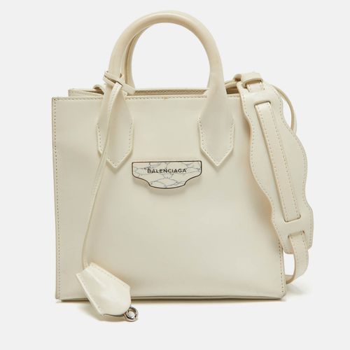 Balenciaga Off White Leather Mini All Afternoon Tote - Balenciaga - Modalova