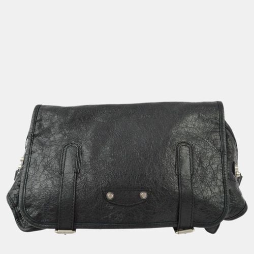 Balenciaga Black Sheepskin Belt Bum Bag - Balenciaga - Modalova