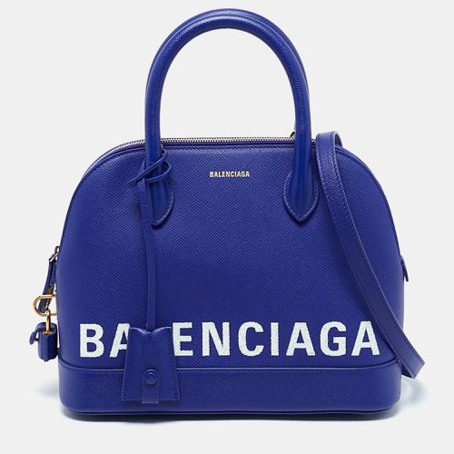 Balenciaga Blue Leather Small Ville Bag - Balenciaga - Modalova