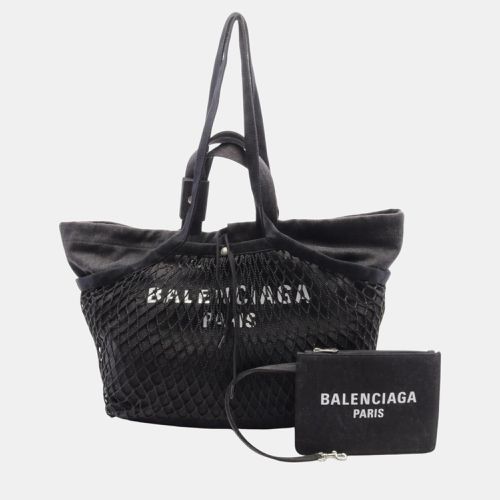 Balenciaga Denim Nylon Black medium Tote Bag - Balenciaga - Modalova