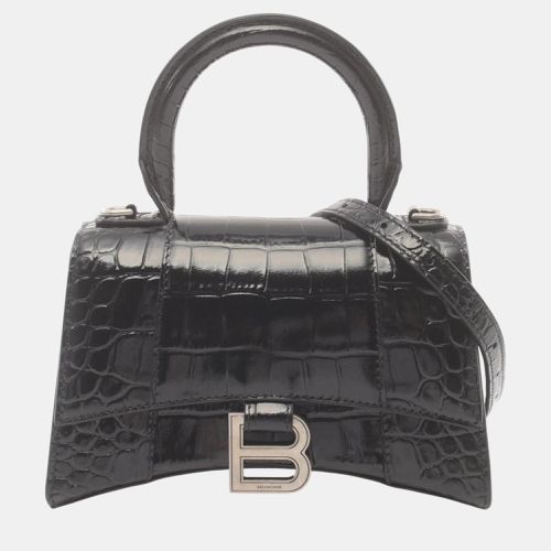 Balenciaga Leather Black HOURGLASS XS Handbag - Balenciaga - Modalova