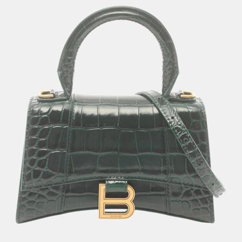 Balenciaga Leather Green HOURGLASS XS Handbag - Balenciaga - Modalova