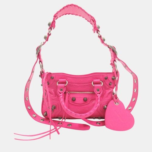 Balenciaga Pink leather Neo Cagoule Mini Tote Bag - Balenciaga - Modalova