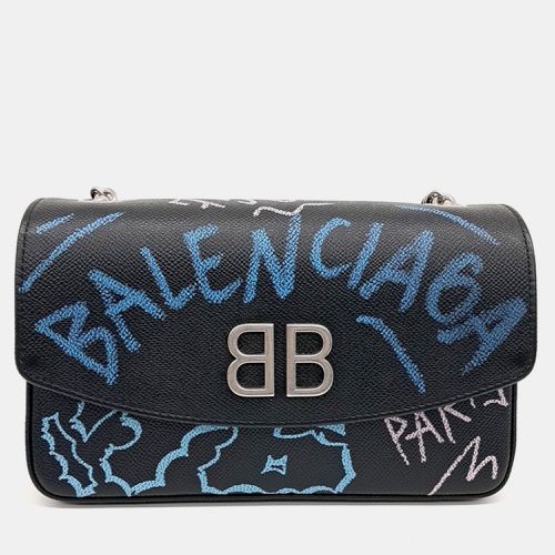 Balenciaga Black Leather Gravity BB Round Shoulder Bag - Balenciaga - Modalova