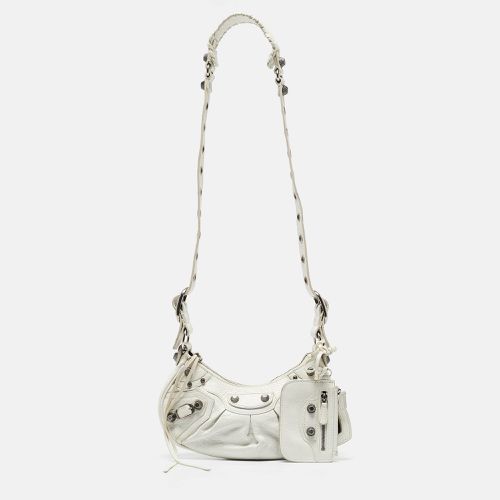 Balenciaga White Leather XS Le Cagole Shoulder Bag - Balenciaga - Modalova