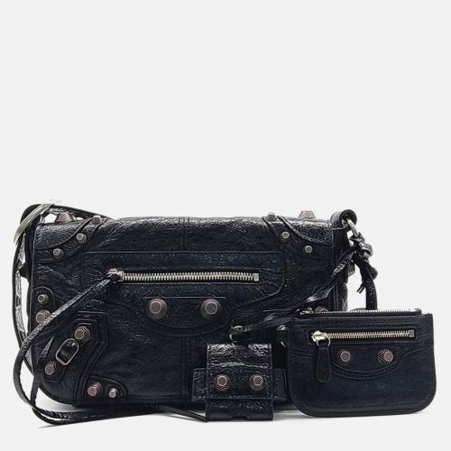 Balenciaga Black Leather Le Cagol Flap Bag XS - Balenciaga - Modalova