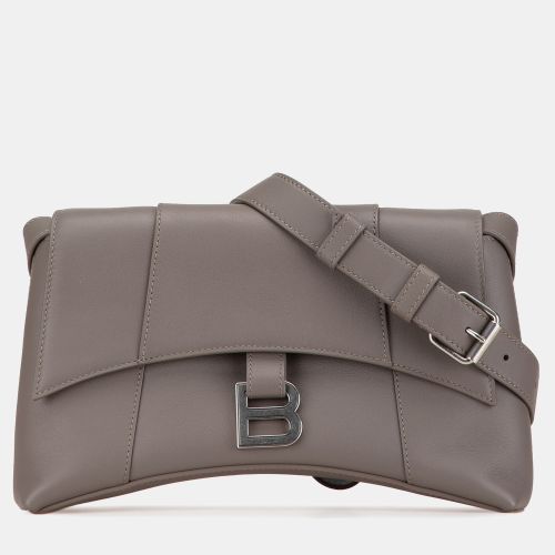 Balenciaga Grey Calfskin Hourglass Downtown XS Crossbody - Balenciaga - Modalova