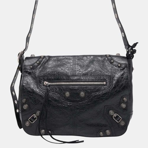 Balenciaga Shoulder Bag Le Cagoule Medium Leather Black - Balenciaga - Modalova