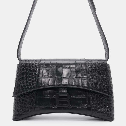 Balenciaga Black Embossed Leather XS Downtown Shoulder Bag - Balenciaga - Modalova