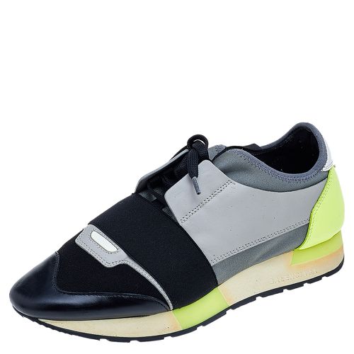 Balenciaga Multicolor Mesh And Leather Race Runner Sneakers Size 39 - Balenciaga - Modalova