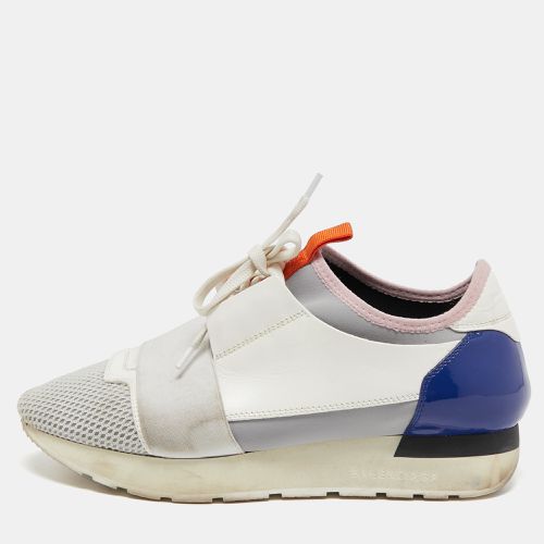 Balenciaga Tricolor Leather and Mesh Race Runner Sneakers Size 37 - Balenciaga - Modalova