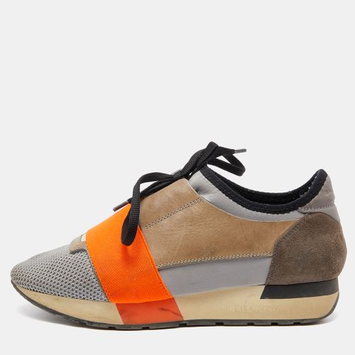 Balenciaga Multicolor Leather, Suede and Mesh Race Runner Sneakers Size 37 - Balenciaga - Modalova