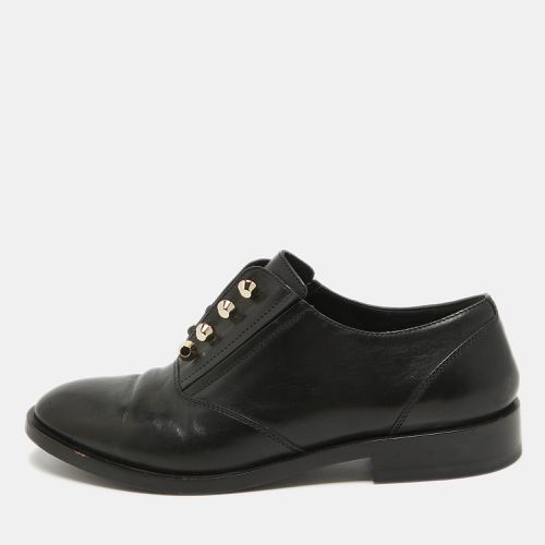 Balenciaga Black Leather Slip On Oxfords Size 39.5 - Balenciaga - Modalova