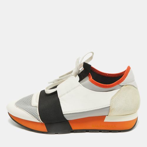 Balenciaga Tricolor Leather and Mesh Race Runner Sneakers Size 37 - Balenciaga - Modalova