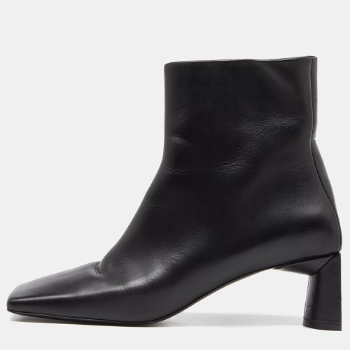 Balenciaga Black Leather Square Toe Ankle Boots Size 37 - Balenciaga - Modalova