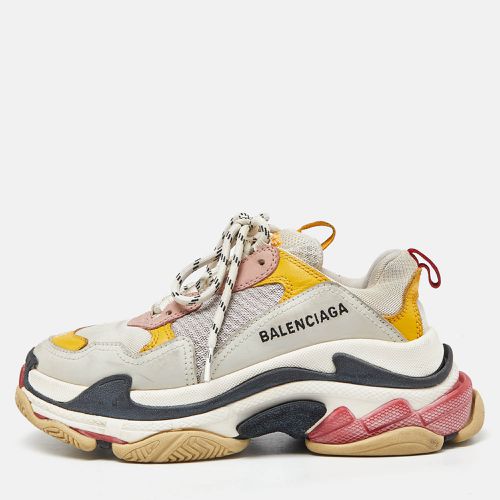 Balenciaga Multicolor Leather and Mesh Triple S Low Top Sneakers Size 35 - Balenciaga - Modalova