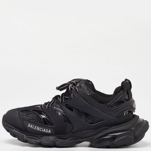 Balenciaga Black Mesh and Faux Leather Track Low Top Sneakers Size 38 - Balenciaga - Modalova